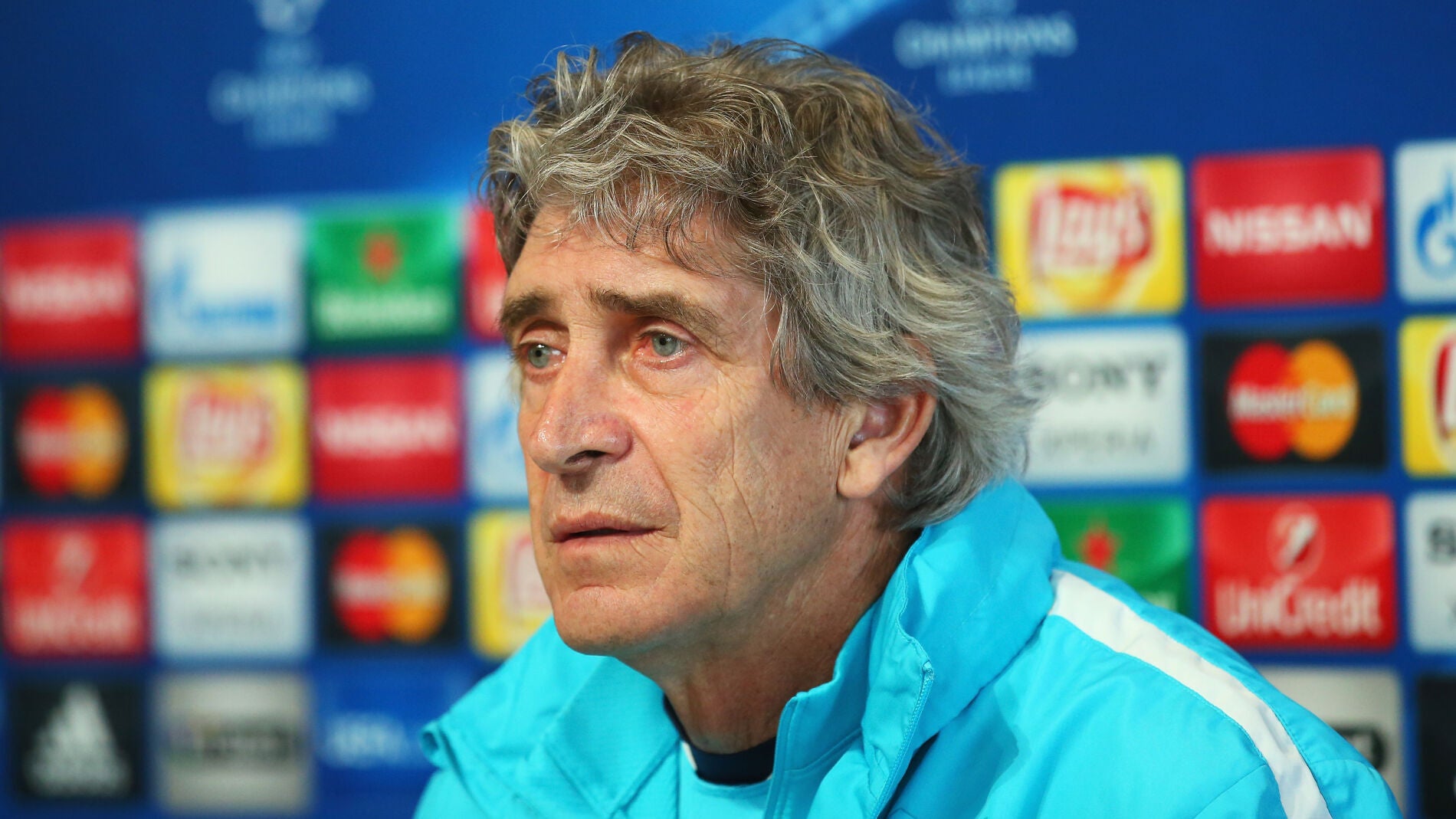 Manuel Pellegrini en sala de prensa