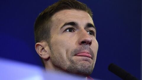 Gabi en rueda de prensa