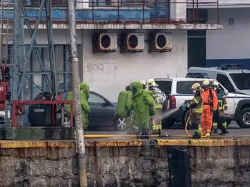 Explosión en una fábrica de hielo en Vizcaya Explosión en una fábrica de hielo en Vizcaya