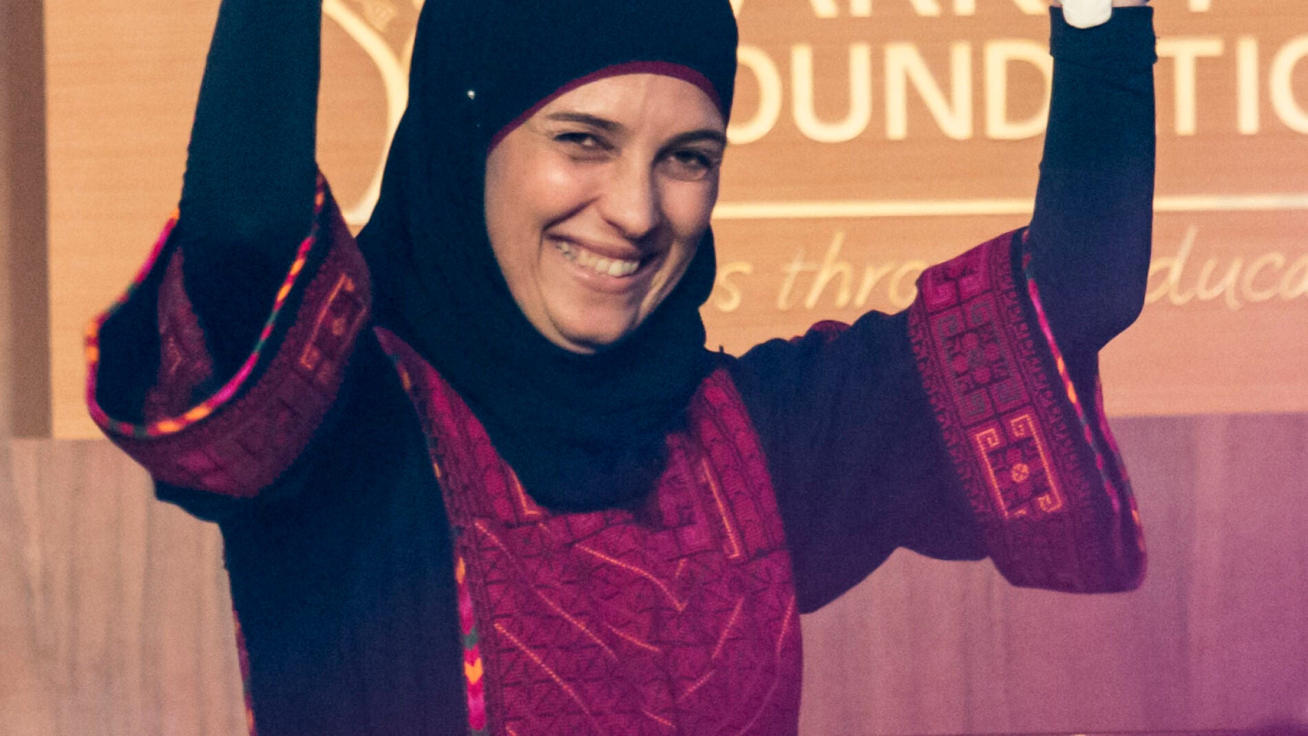 La ganadora del Global Teacher Prize