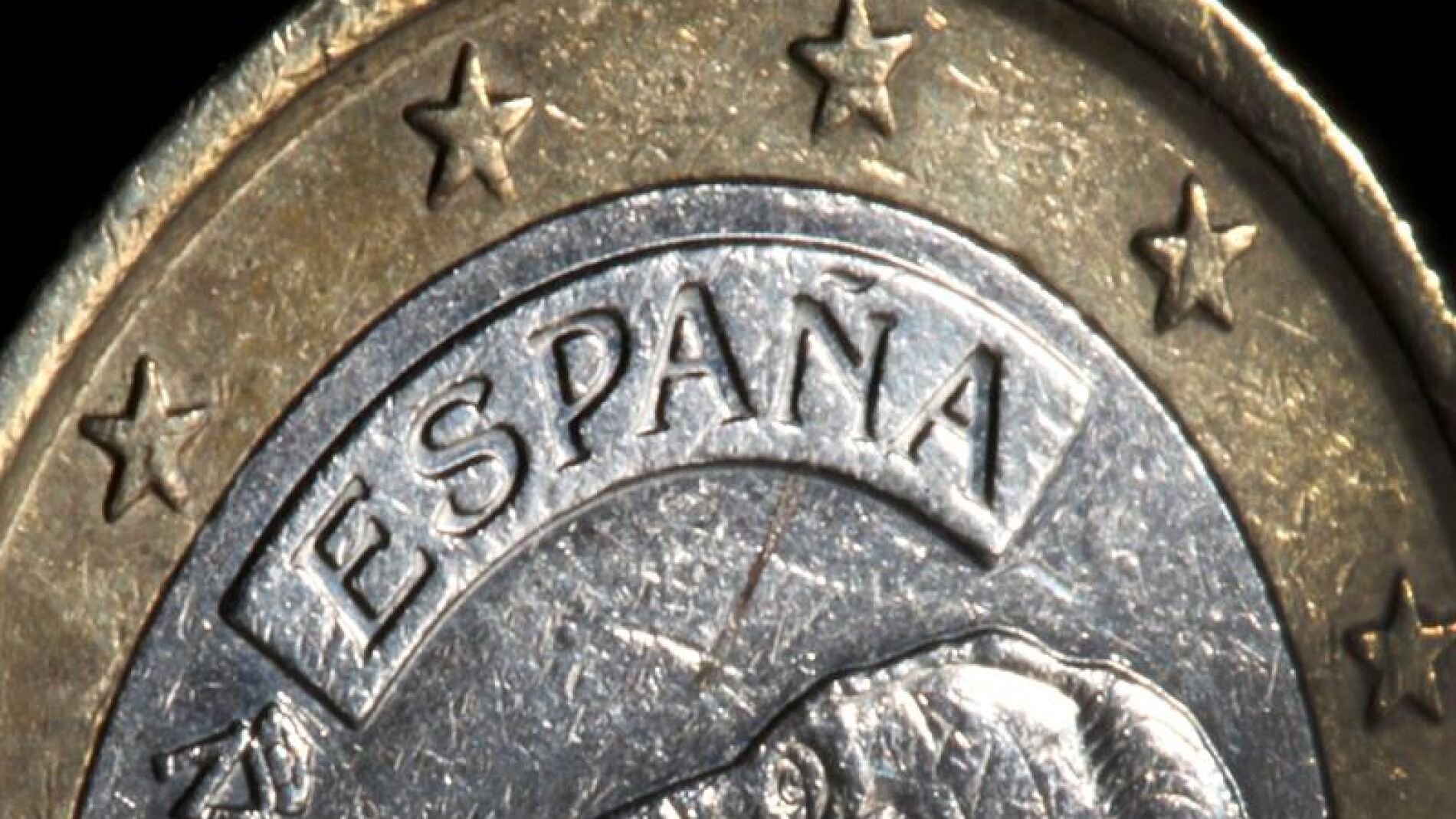 En la imagen, una moneda de euro de Espa&ntilde;a