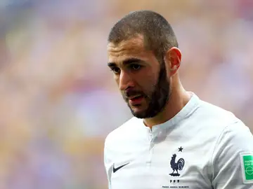 Benzema, en un partido de la selección francesa Benzema, en un partido de la selección francesa
