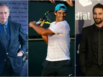 Bertín Osborne, Rafa Nadal y Dani Rovira Bertín Osborne, Rafa Nadal y Dani Rovira