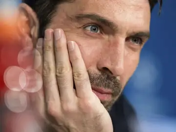 Buffon, en rueda de prensa. Buffon, en rueda de prensa.