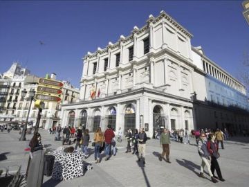 Vista de la fachada del Teatro Real de Madrid