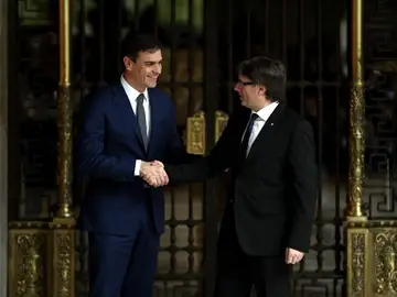 Pedro Sánchez y Carles Puigdemont Pedro Sánchez y Carles Puigdemont