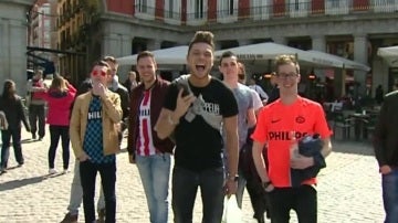 Aficionados del PSV en Madrid