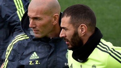 Exhibición de Benzema en el entreno del Real Madrid