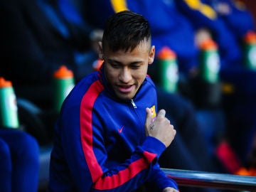 Neymar, en el Camp Nou