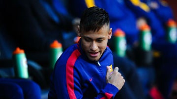 Neymar, en el Camp Nou