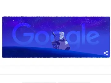 Doodle que homenajea a la astrónoma Caroline Herschel Doodle que homenajea a la astrónoma Caroline Herschel