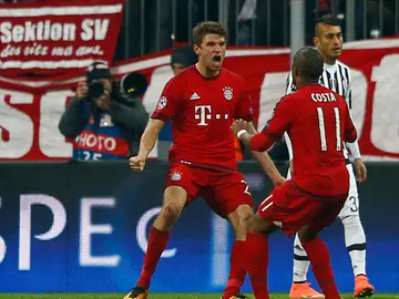 Müller celebra su gol ante la Juventus Müller celebra su gol ante la Juventus