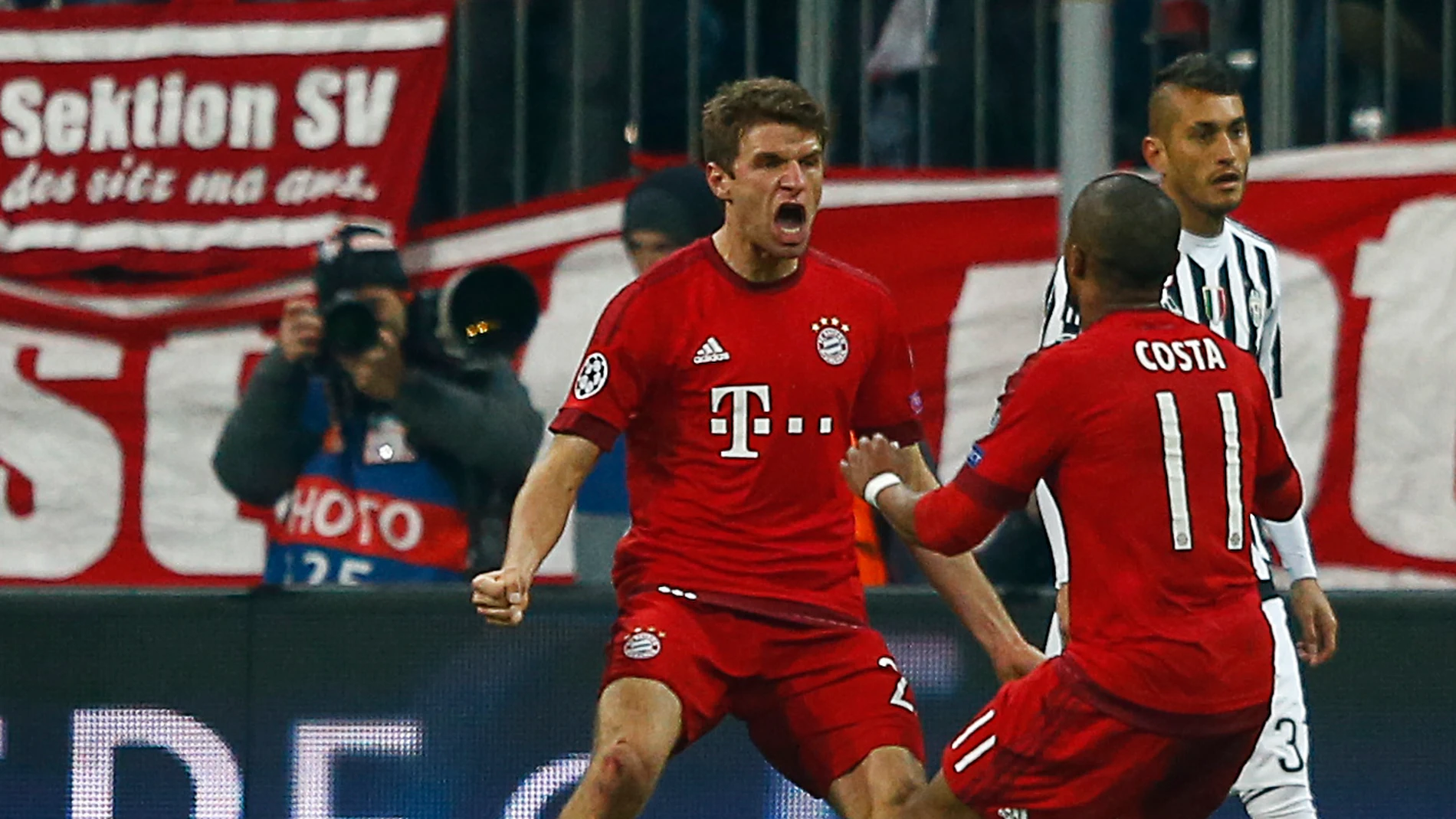 Müller celebra su gol ante la Juventus Müller celebra su gol ante la Juventus