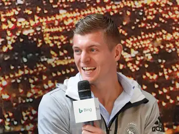Kroos durante un acto del Real Madrid Kroos durante un acto del Real Madrid