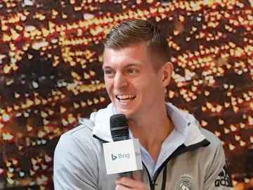 Kroos durante un acto del Real Madrid Kroos durante un acto del Real Madrid