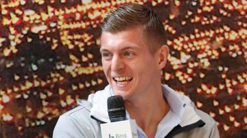 Kroos durante un acto del Real Madrid