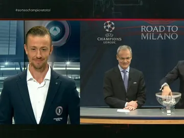 Guti, sonriente tras el sorteo de cuartos de final de Champions Guti, sonriente tras el sorteo de cuartos de final de Champions