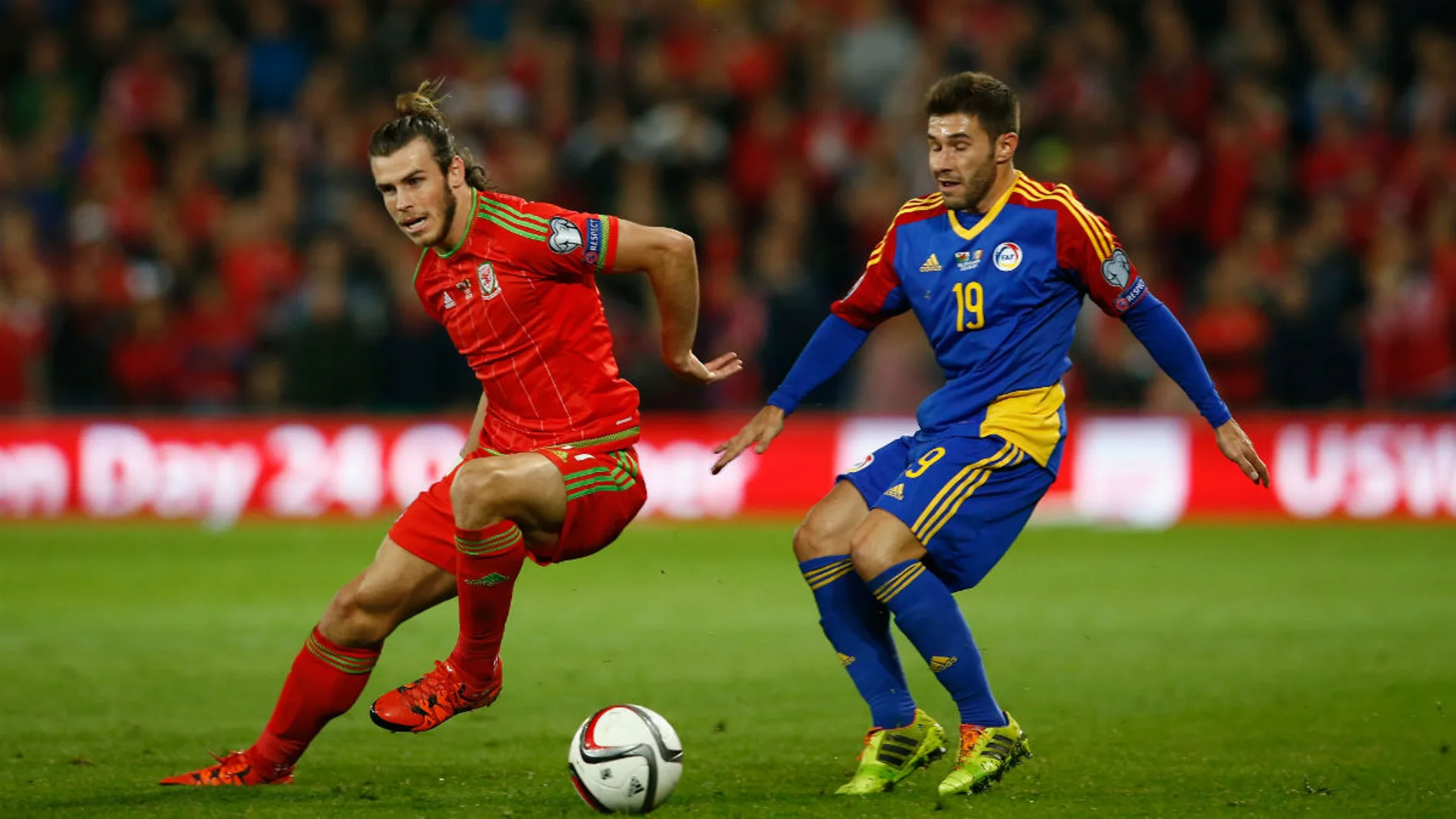 Garteh Bale, en un partido con Gales Garteh Bale, en un partido con Gales