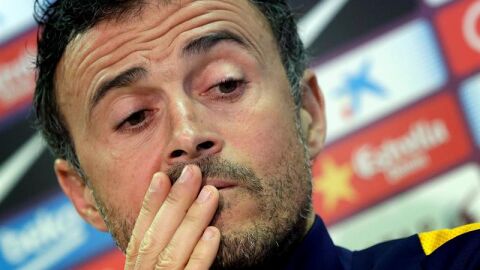Luis Enrique, en rueda de prensa