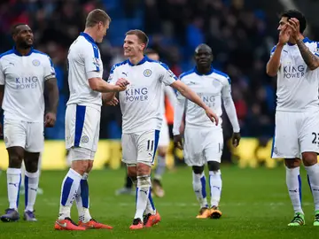 El Leicester City celebra un gol El Leicester City celebra un gol