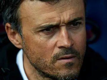 Luis Enrique durante el encuentro entre el Villarreal y el Barcelona. Luis Enrique durante el encuentro entre el Villarreal y el Barcelona.