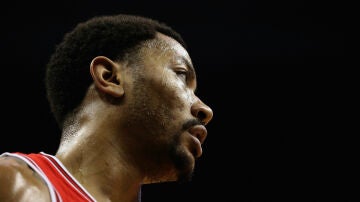 Rose, en un partido con los Bulls