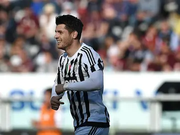 Morata celebra un gol con la Juve Morata celebra un gol con la Juve