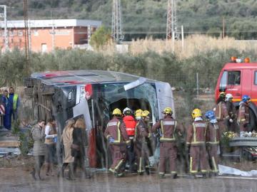 Accidente en la autopista AP-47, en Tarragona