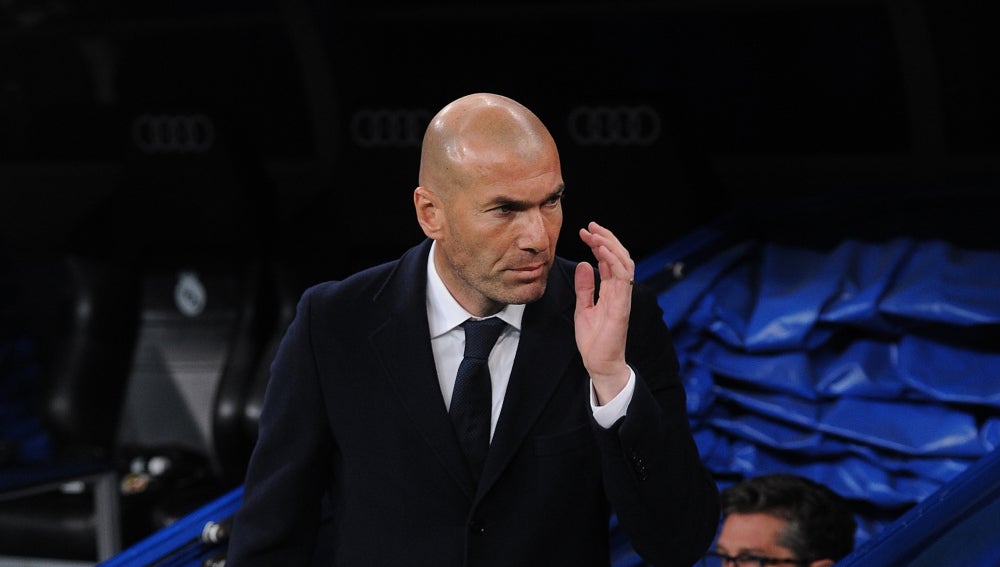 Zinedine Zidane en el Santiago Bernabéu