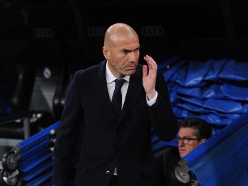 Zinedine Zidane en el Santiago Bernabéu