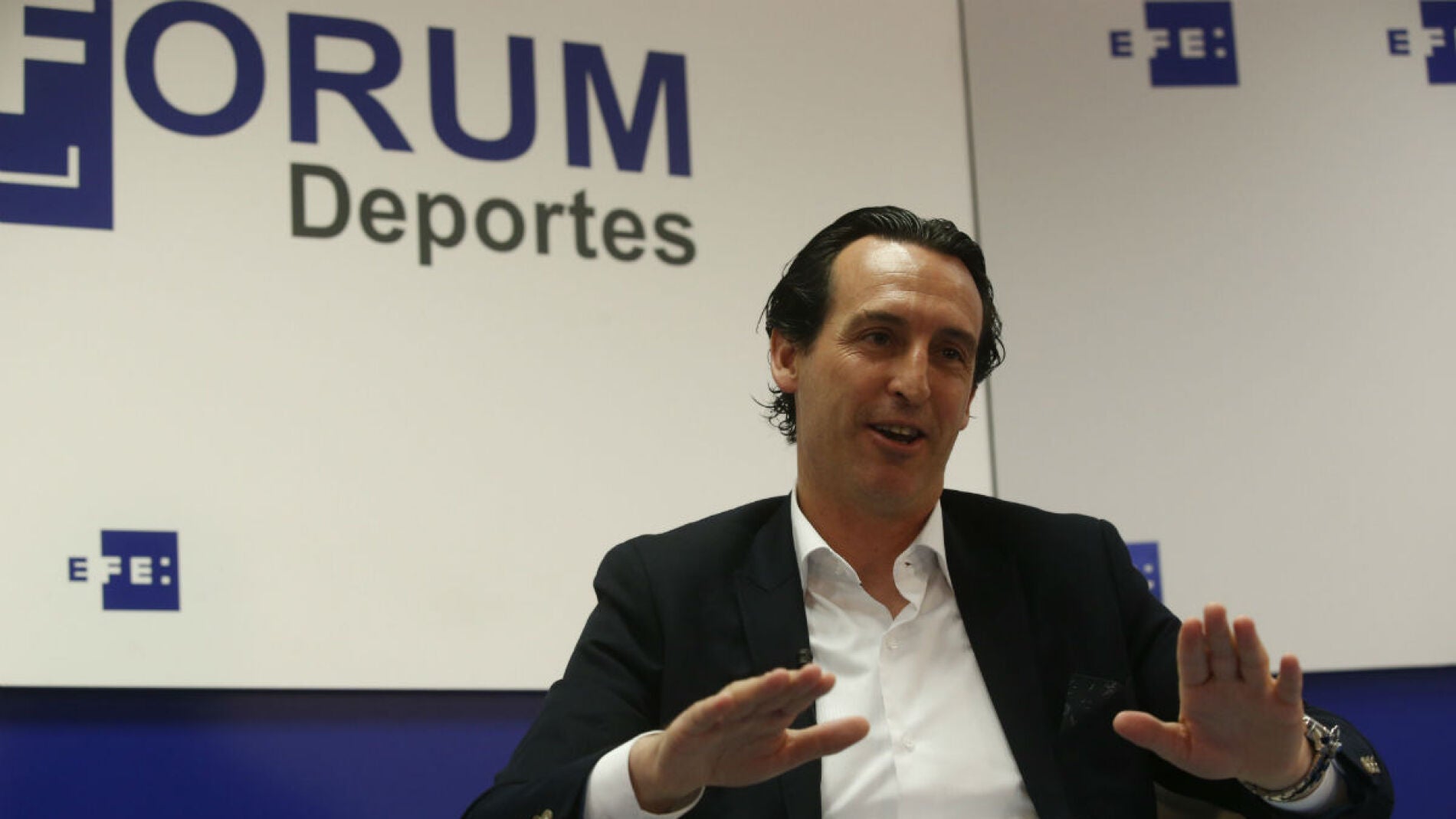 Unai Emery, t&eacute;cnico del Sevilla