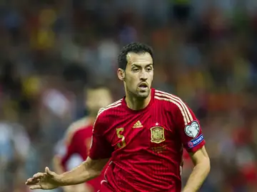 Busquets, en un partido con España Busquets, en un partido con España
