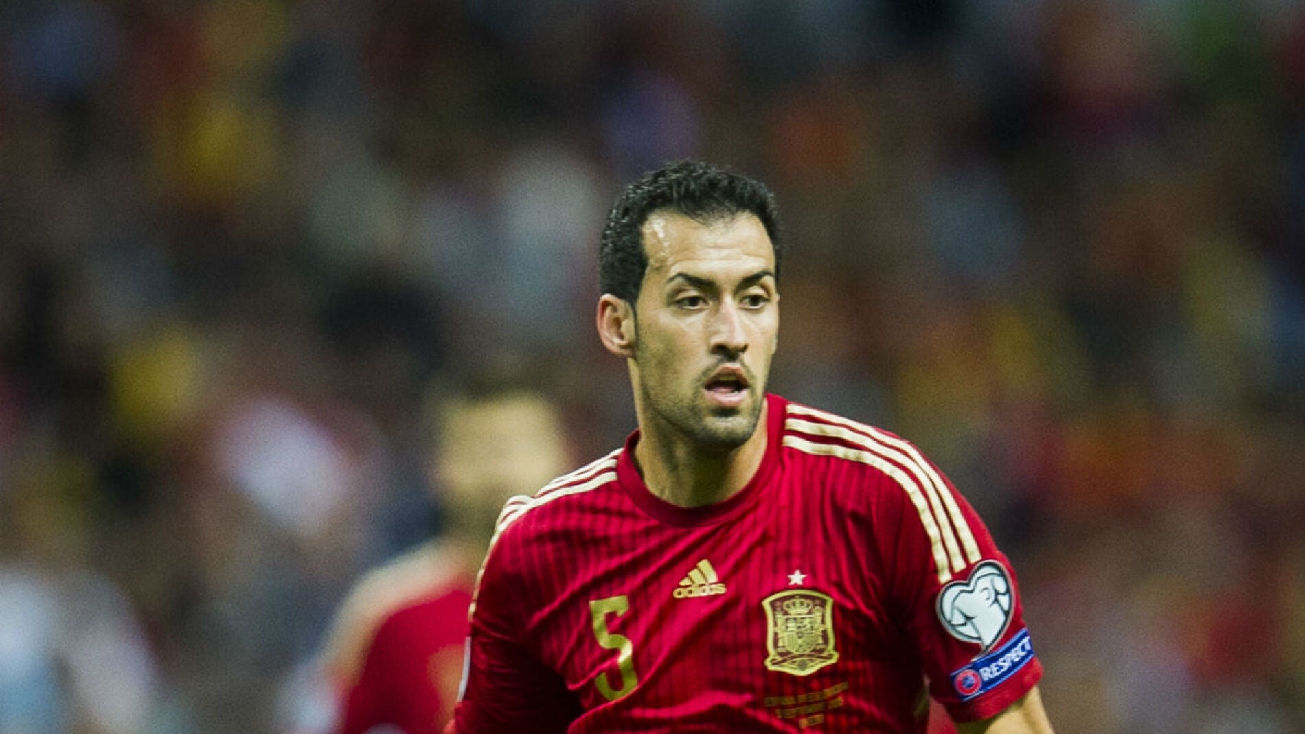 Busquets, en un partido con Espa&ntilde;a
