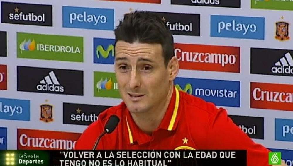 Aduriz, en rueda de prensa