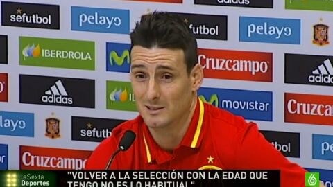 Aduriz, en rueda de prensa