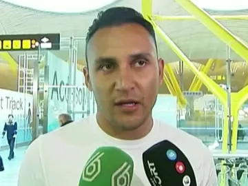 Keylor Navas declarando ante los medios Keylor Navas declarando ante los medios