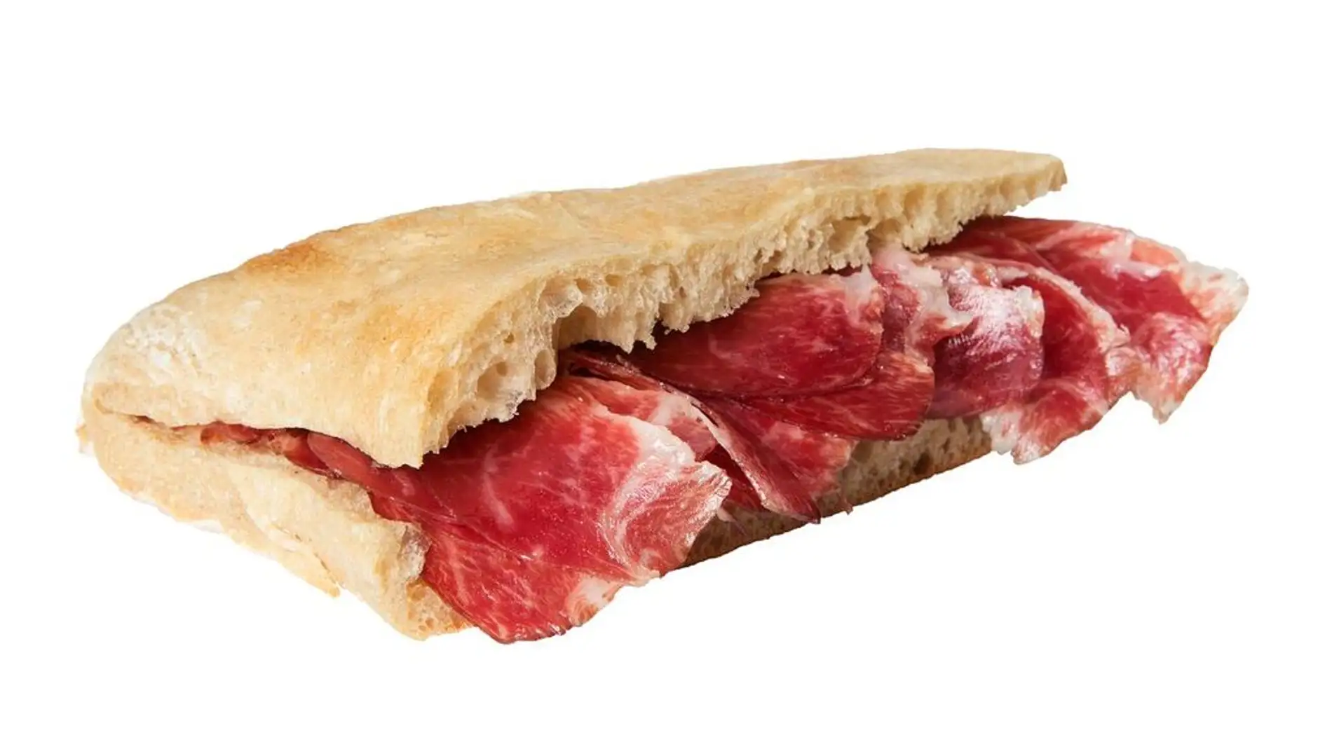 El bocadillo de jamón ibérico, un placer cardiosaludable.