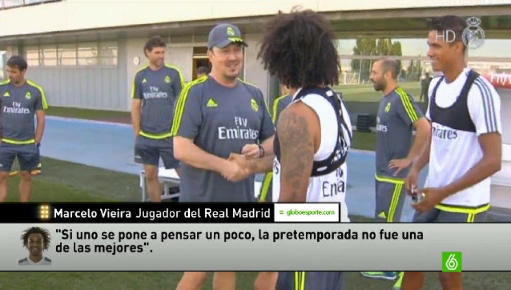 Marcelo ensalza a Zidane y critica a Benítez