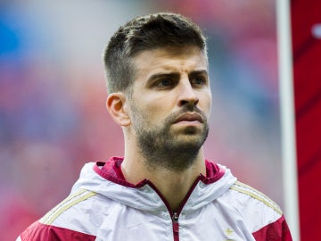 Gerard Piqué con la Selección Española de Fútbol