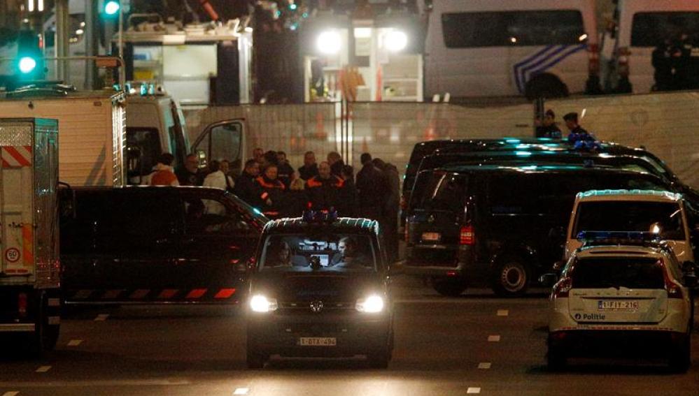 Controles policiales en Bruselas