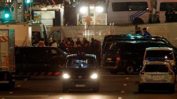 Controles policiales en Bruselas