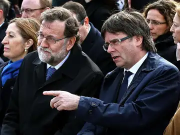 Rajoy y Puigdemont Rajoy y Puigdemont