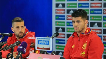 Álvaro Morata, en rueda de prensa