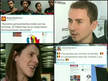 Reacciones de deportistas a los atentados de Bruselas Reacciones de deportistas a los atentados de Bruselas