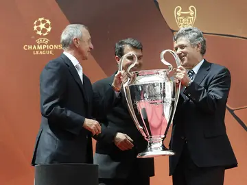 Laporta junto a Cruyff Laporta junto a Cruyff