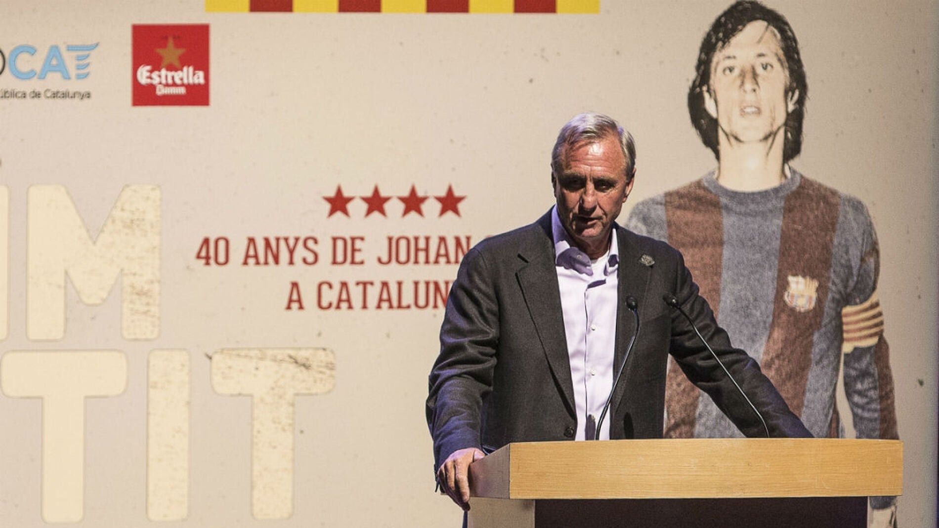 Johan Cruyff, en un acto