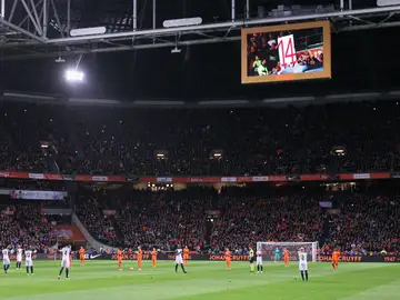 Homenaje a Johan Cruyff en el Holanda-Francia Homenaje a Johan Cruyff en el Holanda-Francia