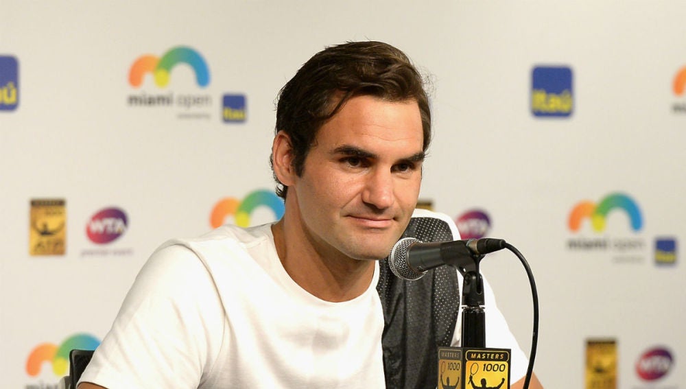 Federer, en rueda de prensa