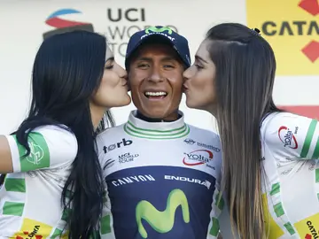 Nairo Quintana, líder de la Volta Catalunya Nairo Quintana, líder de la Volta Catalunya
