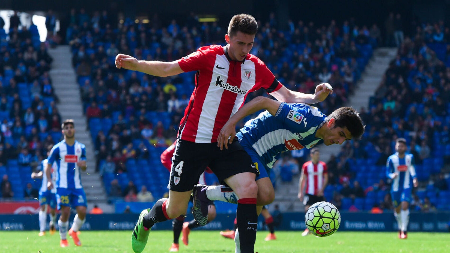 Laporte, en un partido del Athletic